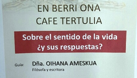 imagen Oihana Amezkua en el CaféTertulia